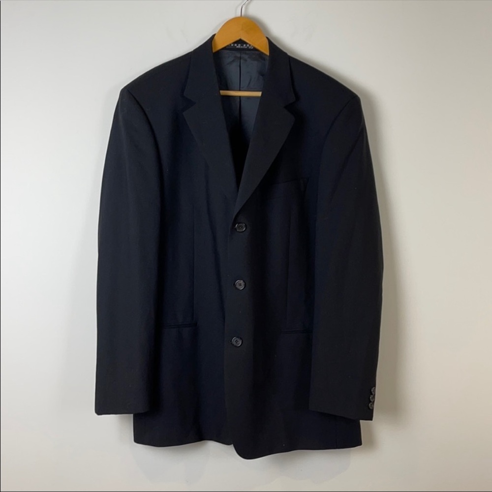 Hugo Boss black wool blazer size 44R